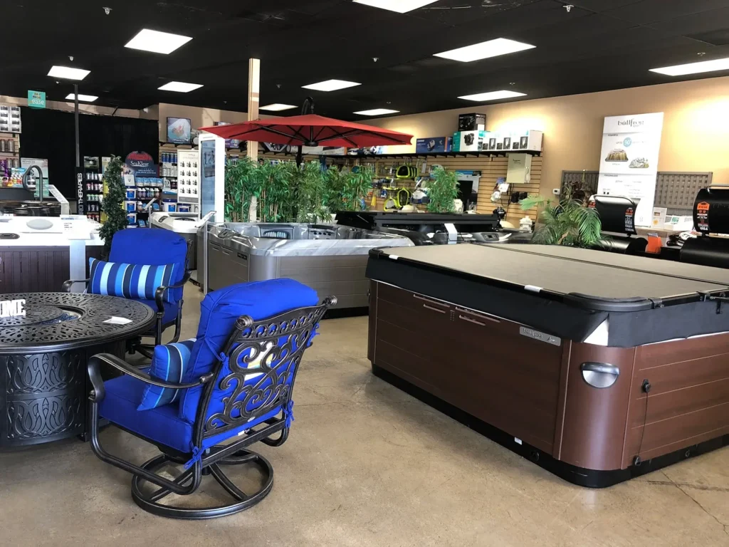fresno showroom interior hot tub